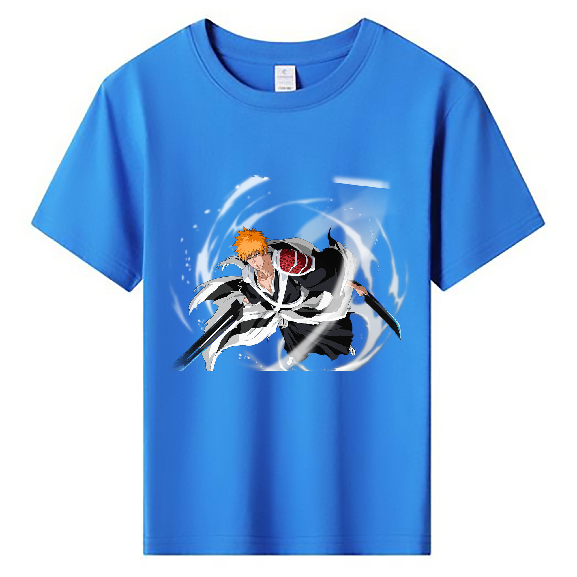 （画像用） ブリーチ 黒崎一護（くろさき いちご）BLEACH Kurosaki Ichigo 綿100％キッズTシャツ（フロントプリント）